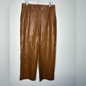 J.Crew Faux Leather Essential Straight Pants